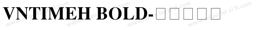 VnTimeH Bold字体转换